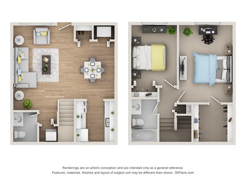 BT_TH Floor Plan at Village Club of Rochester Hills, Shelby Township, Michigan